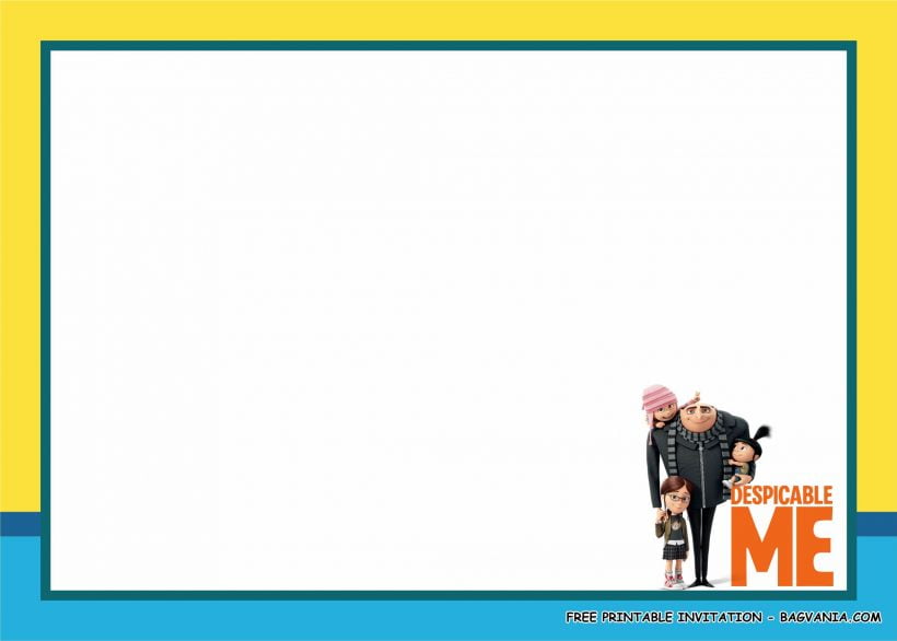 (FREE PRINTABLE) - Despicable Me Birthday Party Kits Template