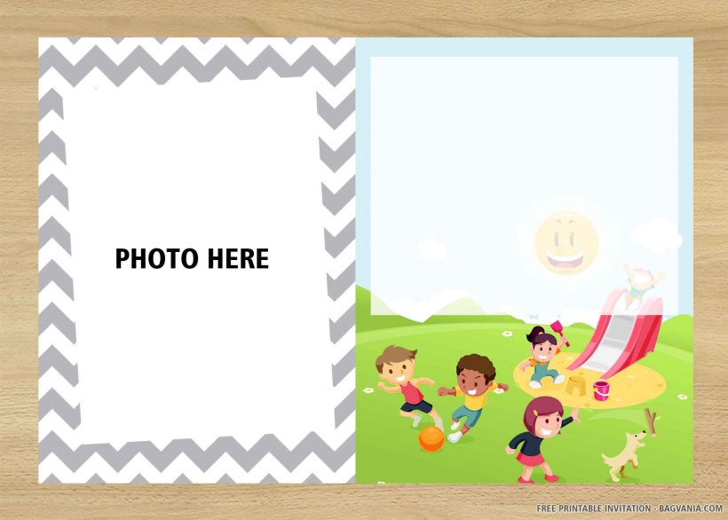 free and customizeable happy birthday templates -... (FREE PRINTABLE) – Playground Birthday Invitation Templates