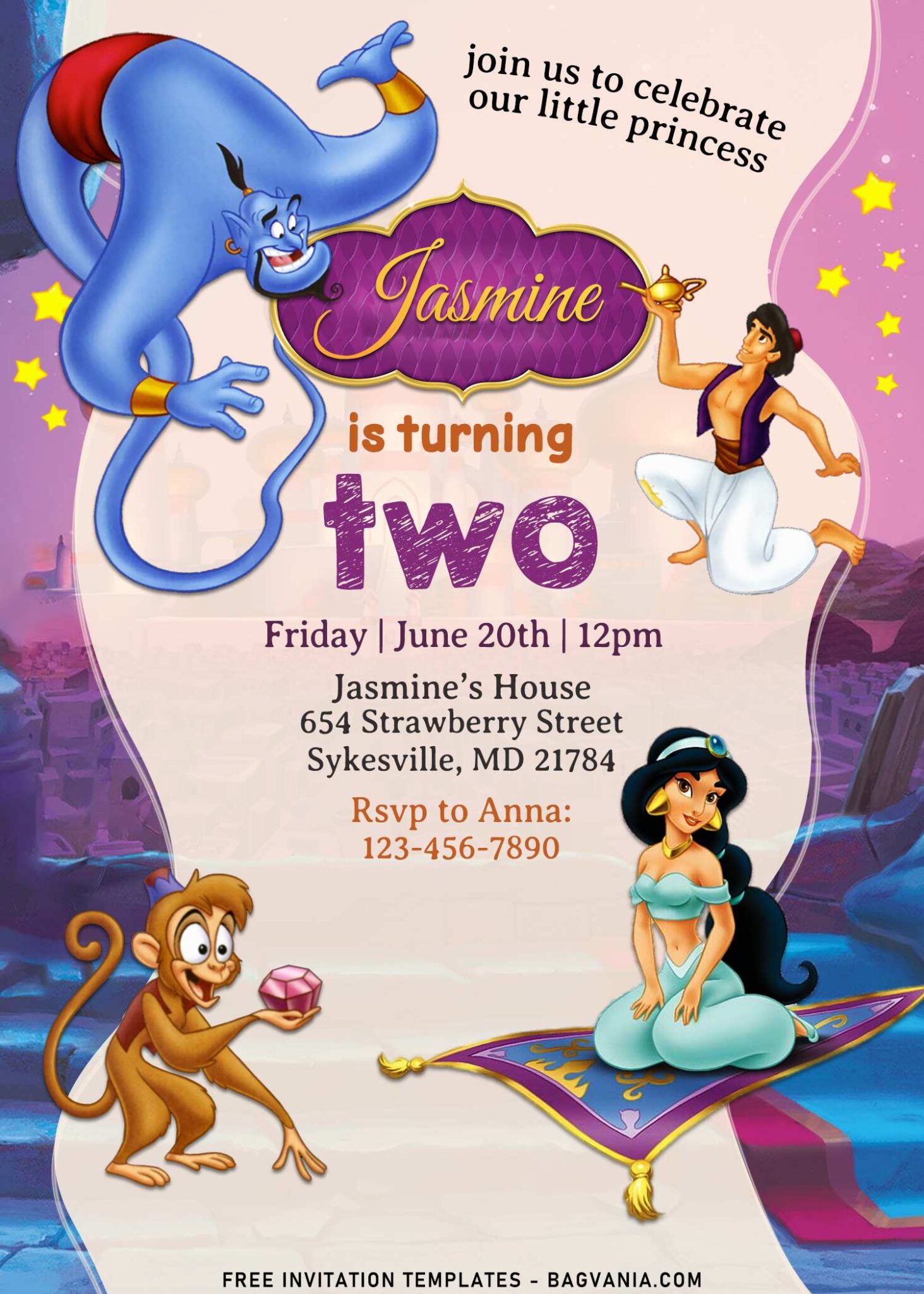 7+ Aladdin Birthday Invitation Templates