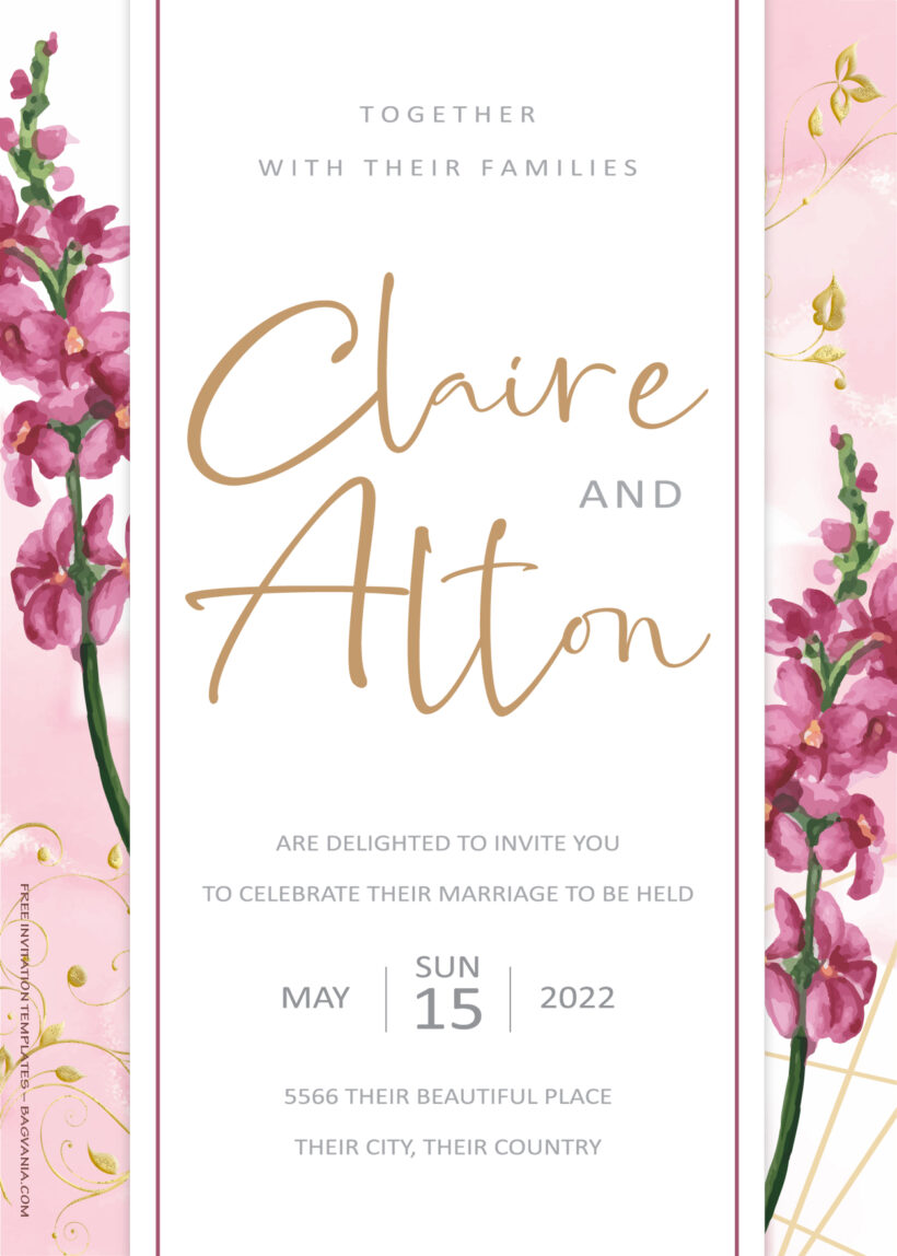 Spring Flower Invitations 9+ Romantic Spring Floral Wedding Invitation Templates