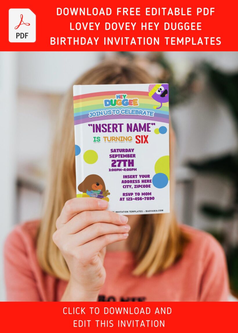 Free Editable PDF Hey Duggee Birthday Invitation Templates For free-editable-pdf-hey-duggee-birthday-invitation-templates-for