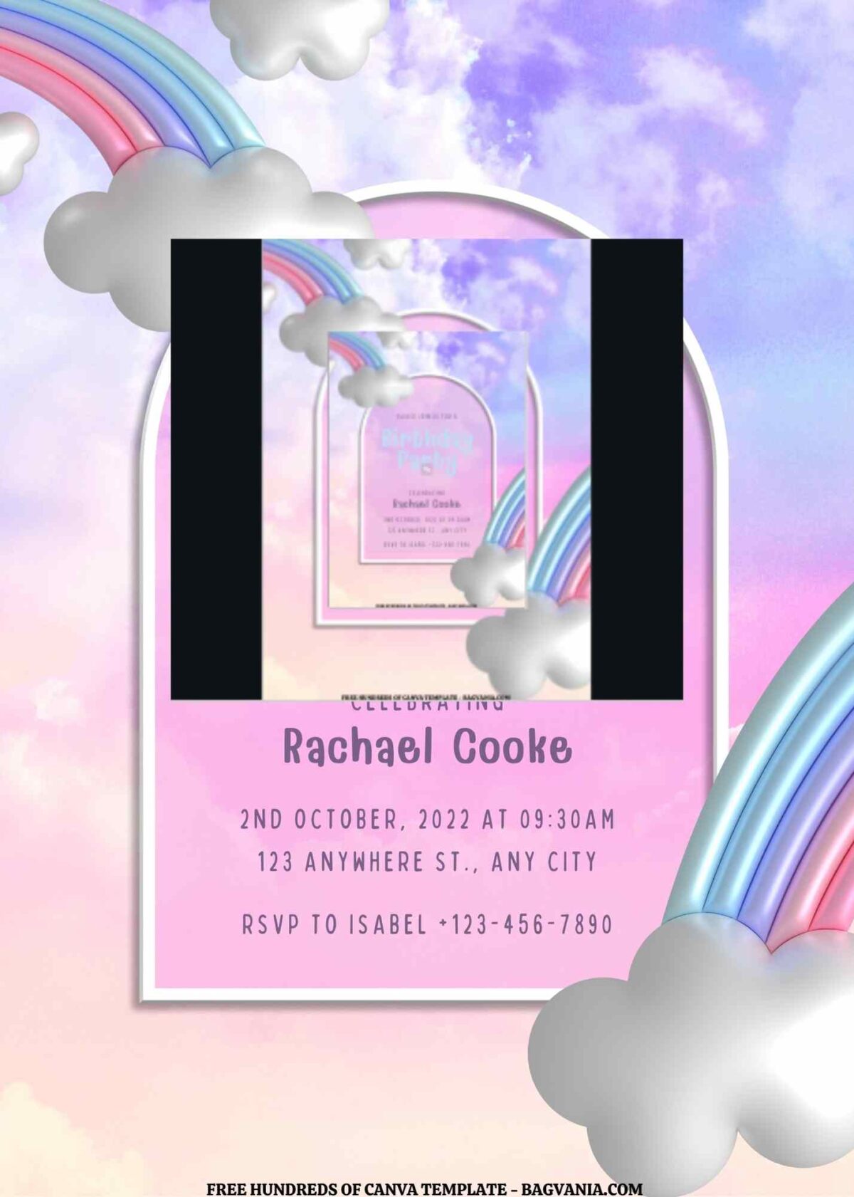 FREE EDITABLE - Rainbow Pastel Canva Templates