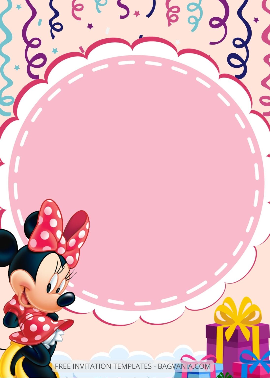 8+ Pink Party Minnie Mouse Canva Birthday Invitation Templates