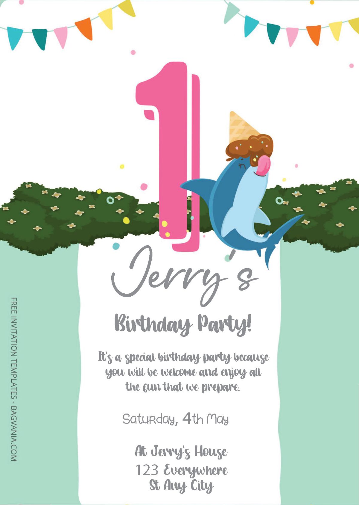 Invitation Numbers Free Editable PDF - Summer Number Birthday Invitation Templates