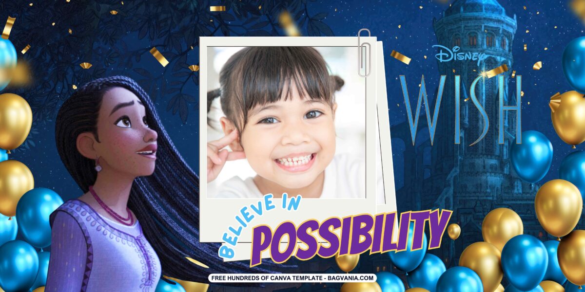 FREE Download Disney Wish Birthday Banner