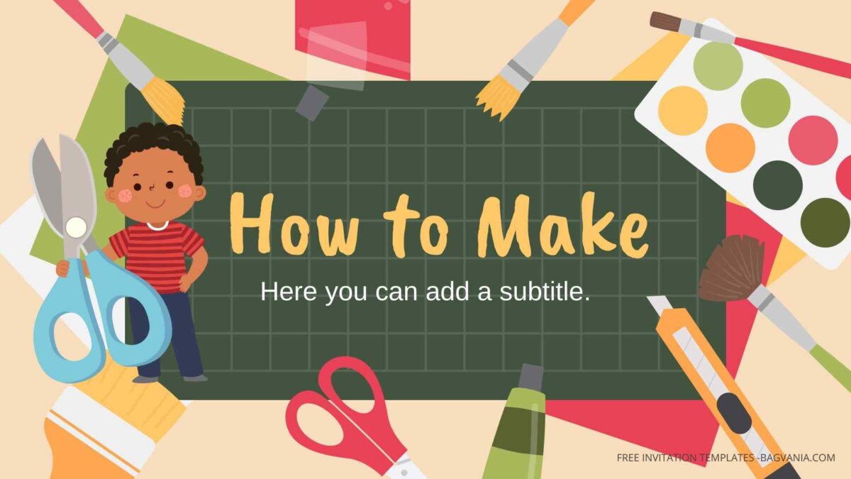 ( FREE Canva Templates ) Fun Art Craft PPT Slides Templates