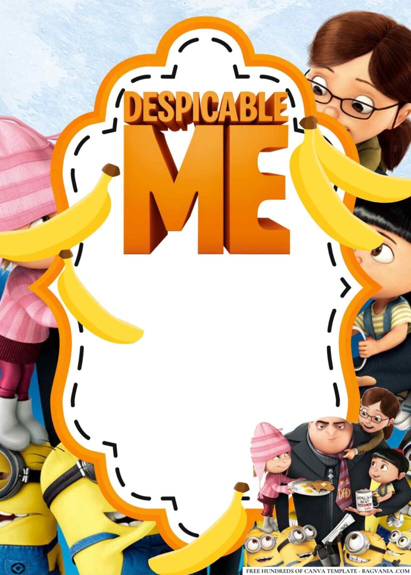 FREE Editable Despicable Me Birthday Invitations