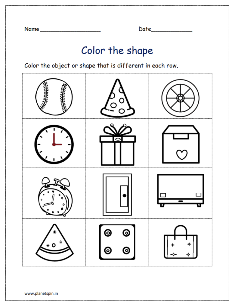 Color the Shapes: Fun and Educational Activity for Children Aged 3-8